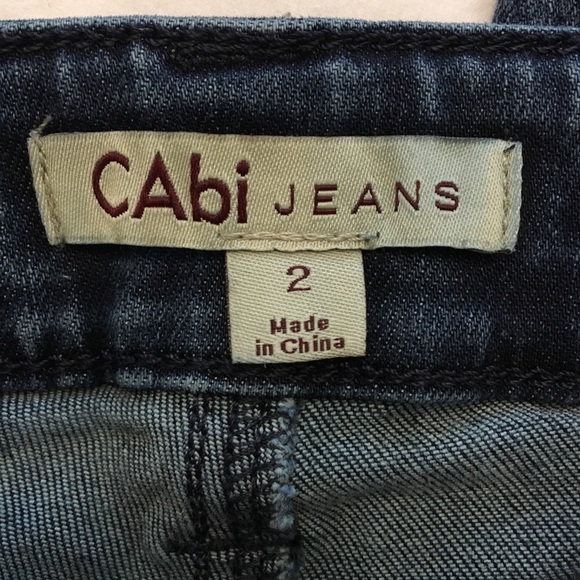 CAbi Constellation Wash Paint Skinny Jeans - Sz 2 - Picture 6 of 11